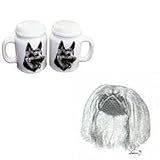 Pekingese Large Salt and Pepper Shaker, Porcelain by Rosalinde (4')