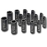 Wire Strippers: 1/2 In Dr Metric Deep Impact Socket Set - 14-Pc