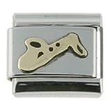 Buy 18K gold and steel Italian-Charm Saxophone