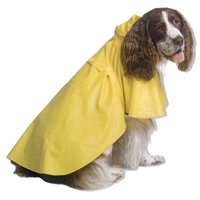 Childrens Toyshop  Pet Supplies : Dickens' Closet Yellow Puddles Raincoat for Dogs- Medium, 14-18'' neck to tail