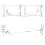 BoldLoft "We Belong Together" Couple Pillowcases-Romantic Valentine's Day Gifts for Couples,Cute Valentines Day Gifts for Him or Her,Valentines Day Gift Ideas