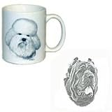 Mastiff Neapolitan Coffee Mug, Porcelain by Rosalinde (11 oz.)