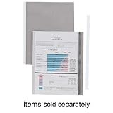 C-Line 34447 Slide-'N-Grip Binding Bars For Report Covers, 40-Sheet Capacity, White, 100/Box