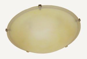 Whitfield Lighting FM10-24ASBCP Carter - Five Light Flush Mount, Burnt Copper Finish with Autumn Sunset Glass