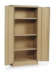Edsal 1UFD4 Unassembled Storage Cabinet, Standard, Tan