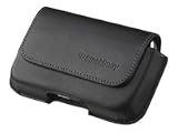 BLACKBERRY Tasche Leder horizontal mit Guertelclip black fuer Bold 9000