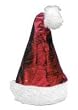 Red Holiday Santa Hat in lame - Lame is fun around Christmas Lights!