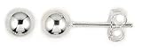 5mm Ball Stud Earrings (Sterling Silver)