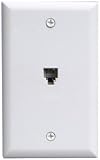 Ge Tl26137 Wall Jack (White, 4-Conductor)
