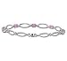 Pink Sapphire Bracelet in 14k white gold