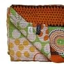 Vintage Sari Throw - Fair Trade and Recycled - SB747