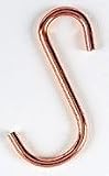 3 S-Shape Pot Rack Hook: Copper Plated 9571