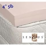 4 5lb. Sensus Memory Foam (Visco Elastic) Mattress Pad, Twin XL w  quilted cover by 