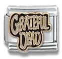 Clearly Charming Grateful Dead Bones Logo Grateful Dead Italian Charm Bracelet Link