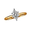 14kt. Gold, 1/3 ct. Marquise Diamond Solitaire Ring