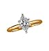 14kt. Gold, 1/3 ct. Marquise Diamond Solitaire Ring