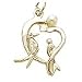 Lovebirds Charm - 10K Yellow Gold