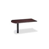 Hon 38000 Series Peninsula, 58W X 30D X 29-1/2H, Mahogany/Black