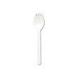 Mediumweight Plastic Tableware, Fork/Spoon Combo, 1000 Per Carton, White