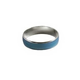 Blue Glow in the Dark Band Ring: Jewelry