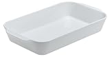 IMAGE OF Pillivuyt Porcelain Extra Deep Rectangular Roaster With Ears, Large - 13-by-9-by-2-1/2-Inch