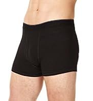 3 Pack Cool & Fresh™ Stretch Cotton Plain Trunks with Stay New™