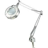 Lite Source LSM-180PS Mag-Lite One Light Magnifier Lamp with clamp in Polished Steel