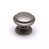1 3/8'' Dia Rustic Nickel Knob w/Ring