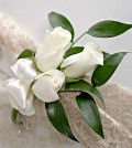 Same Day Flower Delivery White Rose Corsage