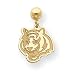 bengal42  - 14K Cincinnati Bengals Jersey Ball Post Earrings