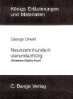 Neunzehnhundertvierundachtzig - George Orwell