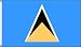 St Lucia National Flag 5ft x 3ft