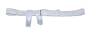 Duro-Med 1 Plush Elastic Sanitary Belt with Satin Tabs, White, Carton of 6 Dozen