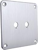 Dayton SBPP-SI Binding Post Plate Silver Anodized