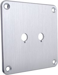 Dayton SBPP-SI Binding Post Plate Silver Anodized
