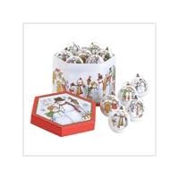 1 Dozen Let It Snow Christmas Holiday Ball Ornaments