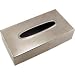 Kitchen & Housewares : Rectangular Tissue Box Holder Cover - Polished Stainless Steel