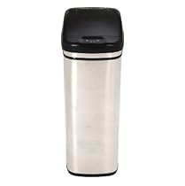 Touch-Free Stainless Steel 13-Gallon Trash Can
