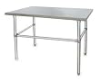 Storelogic 2KRE1 Adj Worktable, W 48 In, D 30 In, SS, Gray