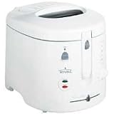 Rival CF275-UM 2.5 Liter Cool Touch White Electric Deep Fryer w/ Removable Bowl