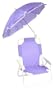 Redmon Baby Beach Chair and Matching Umbrella, Purple