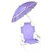 Redmon Baby Beach Chair and Matching Umbrella, Purple