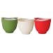 Kitchen & Housewares : iSi Basics Flexible Silicone Prep Bowls, Set of 3, Red, White, Wasabi