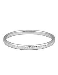 6 In Toddler And Children Silver Hearts And Leaves Bangle Bracelet