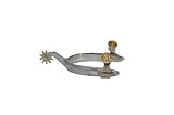 Engraved Rosebud Ladies Spurs, Steel