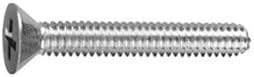 DrillSpot M3-0.5 x 6mm Phillips DIN 965 Zinc Flat Head Machine Screw, Pack of 4000