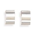 Sterling Silver Plain High Polish Huggie Ear Cuff Pair Earrings