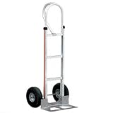 MAGLINER Aluminum Hand Truck - Solid Rubber Wheels - Continuous handle