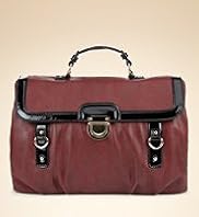 Top Handle Foldover Flap Handbag