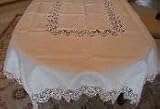 Ivory Lace Rectangle/Oblong Tablecloth 68x126